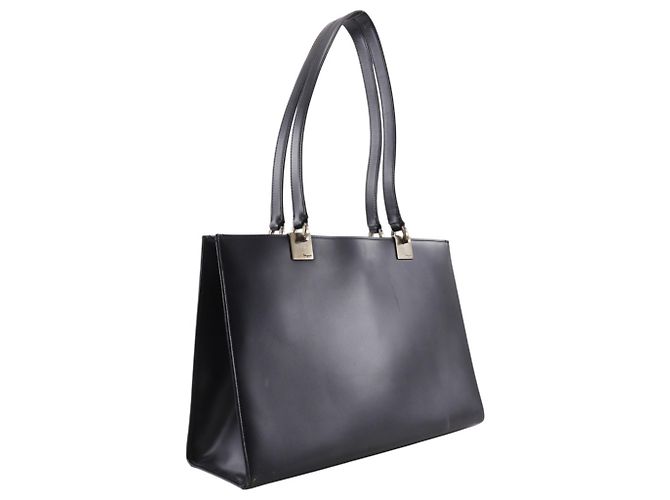 Borsa Tote Gancini di Salvatore Ferragamo Nero - vista 3