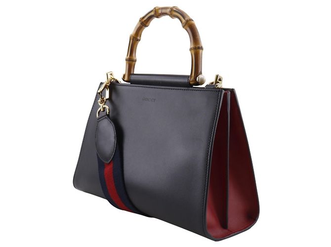 Bamboo Borsa a mano Gucci Nim Fair in bambù Nero - vista 2