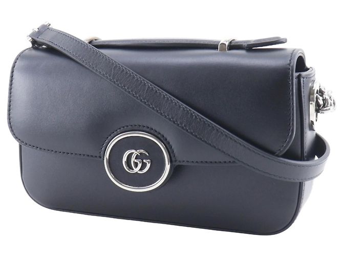 Borsa a Spalla Petit GG di Gucci Nero - vista 2