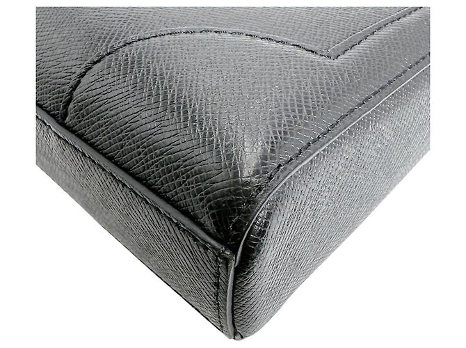 Borsa a spalla Taiga Louis Vuitton Nero Grigio - vista 8
