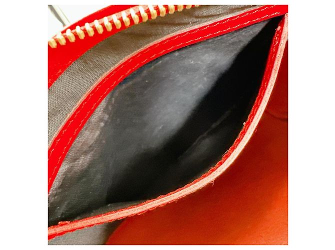 Borsa Louis Vuitton Speedy 25 in rosso castigliano - vista 15
