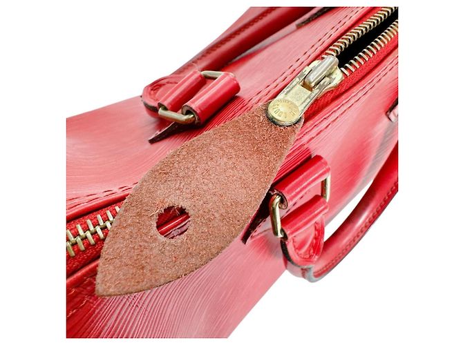 Borsa Louis Vuitton Speedy 25 in rosso castigliano - vista 17