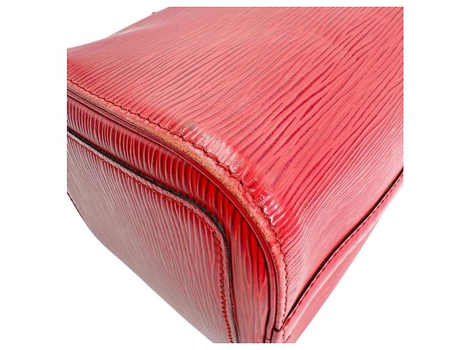 Borsa Louis Vuitton Speedy 25 in rosso castigliano - vista 6