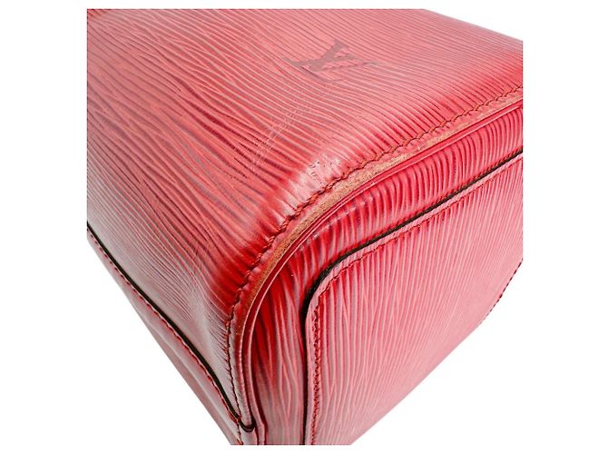 Borsa Louis Vuitton Speedy 25 in rosso castigliano - vista 7