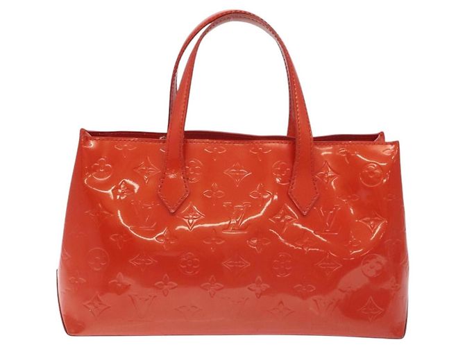 Borsa a mano Wilshire Monogram Vernis PM Louis Vuitton Arancione - vista 2