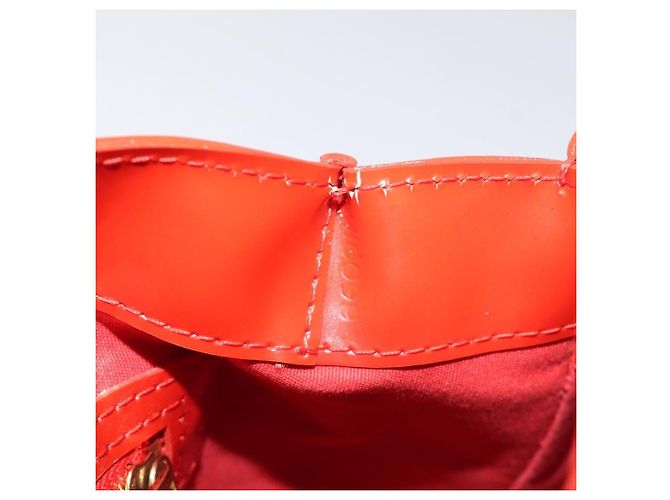 Borsa a mano Wilshire Monogram Vernis PM Louis Vuitton Arancione - vista 7
