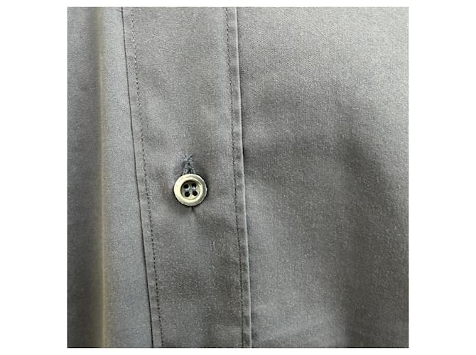 Camicia con bottoni Prada in cotone blu navy - vista 2