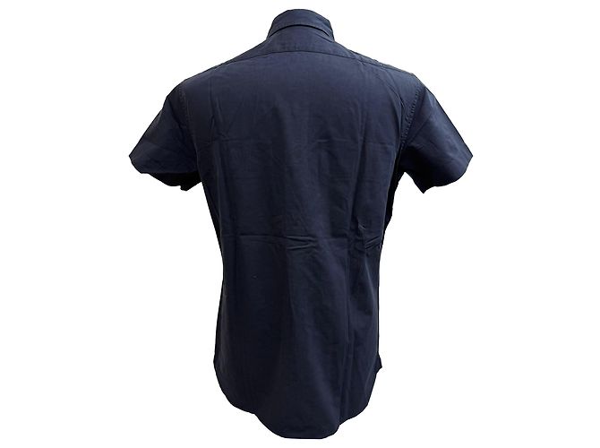 Camicia tattica Ralph Lauren Purple Label in cotone blu navy - vista 3