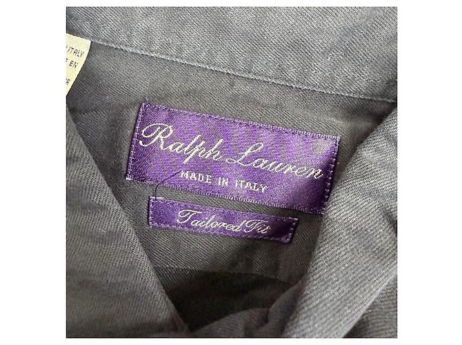 Camicia tattica Ralph Lauren Purple Label in cotone blu navy - vista 5