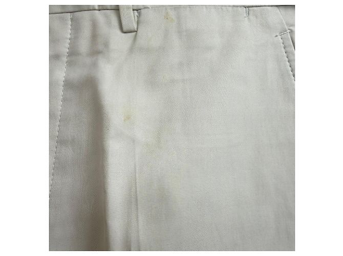 Pantaloni dritti Prada in viscosa beige - vista 2