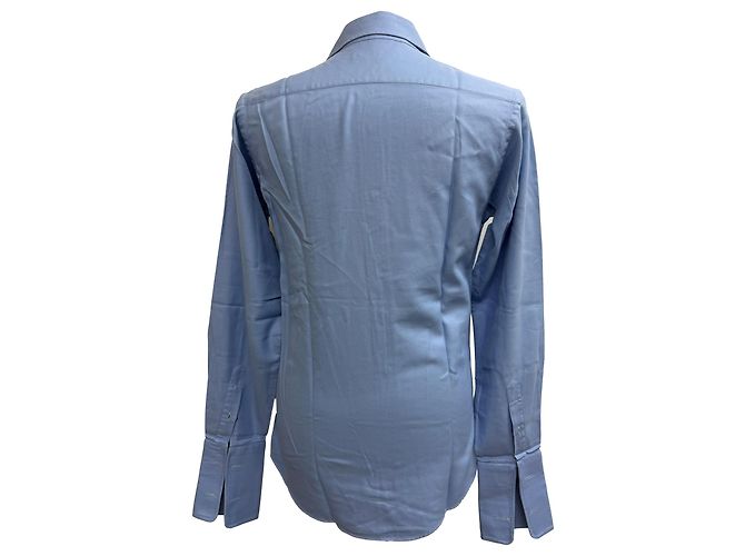 Gucci Button-Down-Hemd aus blauer Baumwolle - Ansicht 3