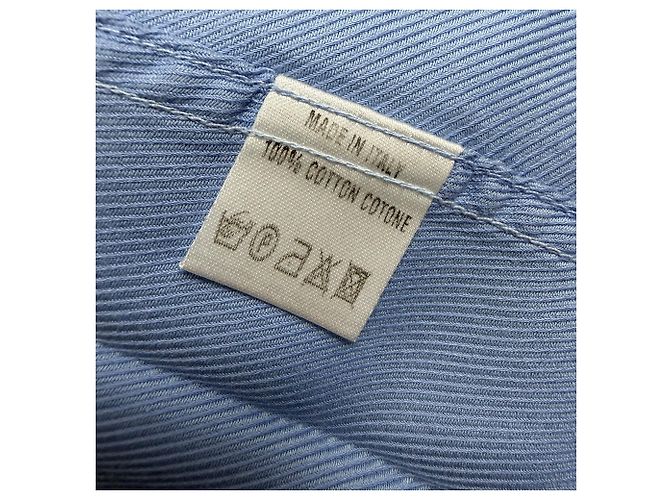 Gucci Button-Down-Hemd aus blauer Baumwolle - Ansicht 5