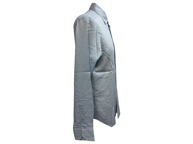 Camicia button-down Etro a fantasia in cotone azzurro Blu Blu chiaro - vista 2