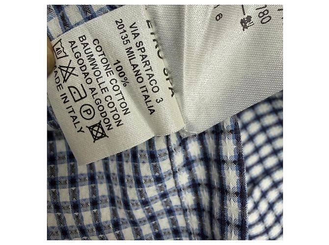 Camicia a fantasia Etro in cotone blu navy - vista 5
