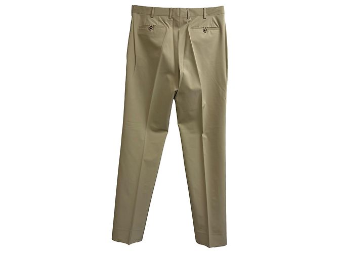 Prada gerade geschnittene Hose aus beigem Polyester - Ansicht 2