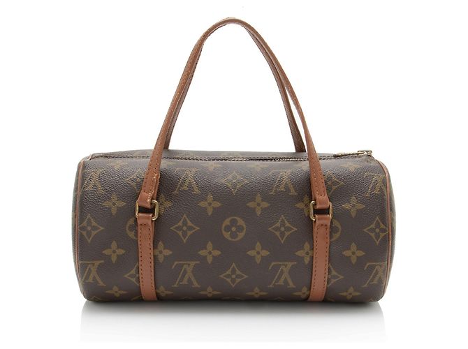 Louis Vuitton Vintage Monogramm Canvas Papillon 26 Handtasche Braun - Ansicht 3