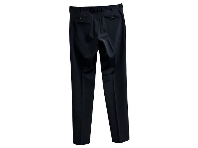 Prada gerade Hosen aus schwarzem Polyester - Ansicht 3