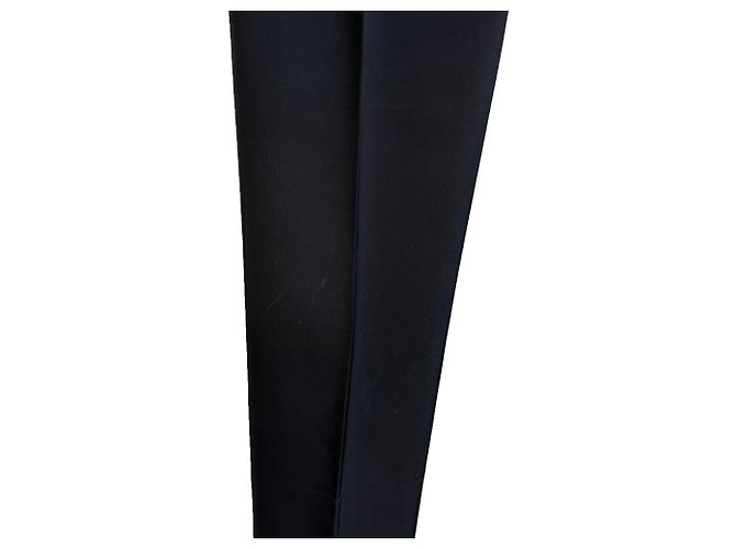 Prada gerade Hosen aus schwarzem Polyester - Ansicht 4
