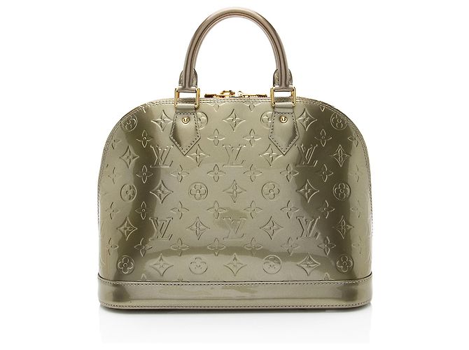 Louis Vuitton Monogram Vernis Alma PM Handtasche Grün - Ansicht 3