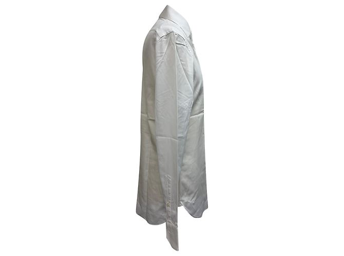 Ermenegildo Zegna Trofeo Button-Down-Hemd aus weißer Baumwolle - Ansicht 2