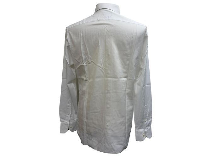 Ermenegildo Zegna Trofeo Button-Down-Hemd aus weißer Baumwolle - Ansicht 3
