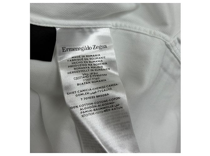 Ermenegildo Zegna Trofeo Button-Down-Hemd aus weißer Baumwolle - Ansicht 5