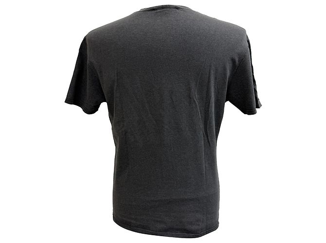 T-shirt a girocollo Prada in cotone grigio - vista 3