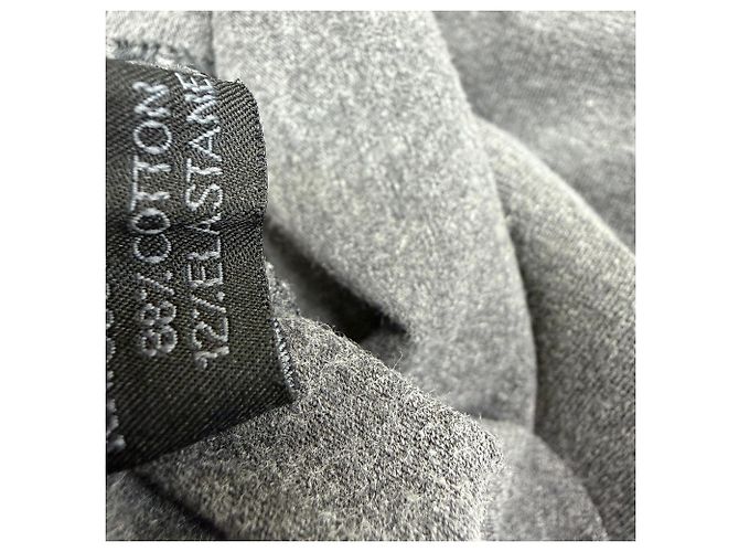 T-shirt a girocollo Prada in cotone grigio - vista 5
