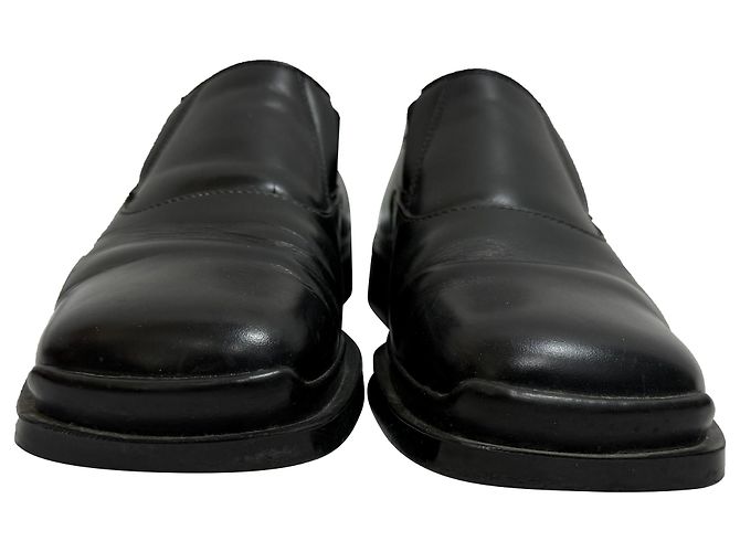 Mocassini a punta quadrata Prada in pelle nera Nero - vista 2