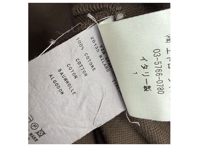 Polo de manga corta en algodón marrón con acentos a rayas Etro Castaño Roja - vista 5