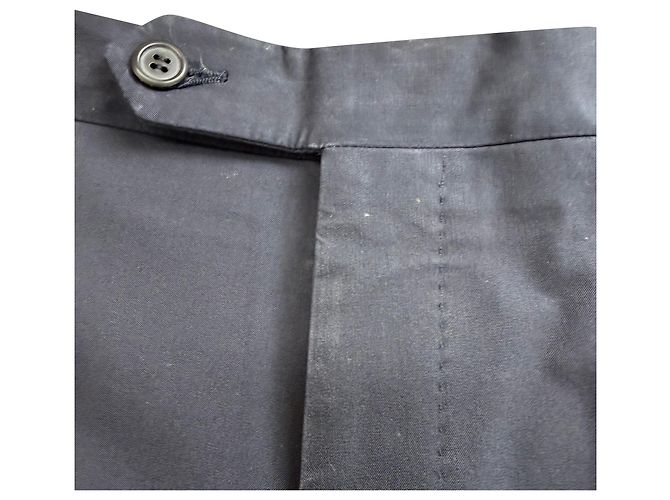 Prada gerade Hosen aus marineblauem Polyester - Ansicht 2