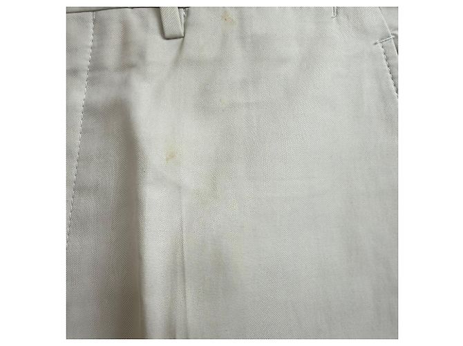 Pantaloni dritti Prada in viscosa beige - vista 2