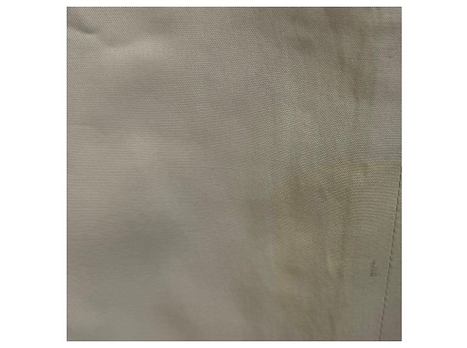 Pantaloni dritti Prada in viscosa beige - vista 4