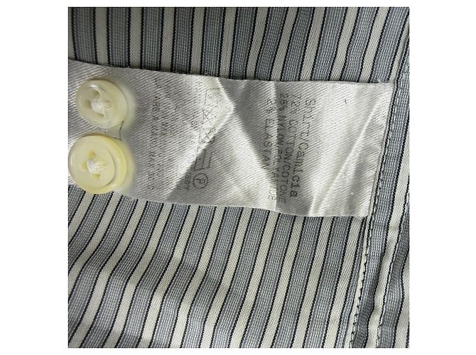 Ermenegildo Zegna Camisa de botones a rayas Z Zegna en algodón gris - vista 5