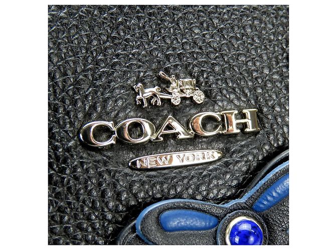 Borsa in pelle 2 in 1 Coach F59354 Nero - vista 5