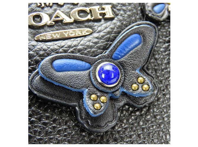 Borsa in pelle 2 in 1 Coach F59354 Nero - vista 6