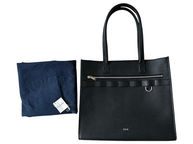 Christian Dior Bolso tote de cuero negro Safari - vista 14