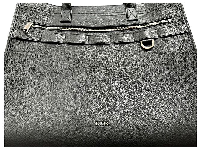 Christian Dior Bolso tote de cuero negro Safari - vista 3