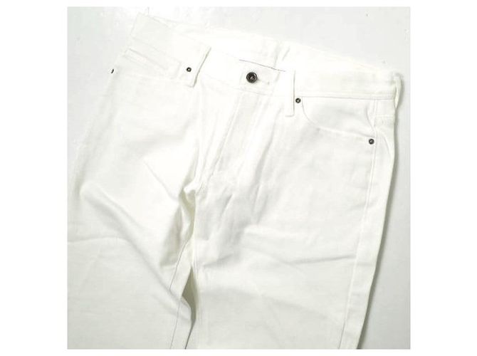 Autre Marque JEANS e-L805 Jeans de algodón elástico tapered Blanco - vista 3
