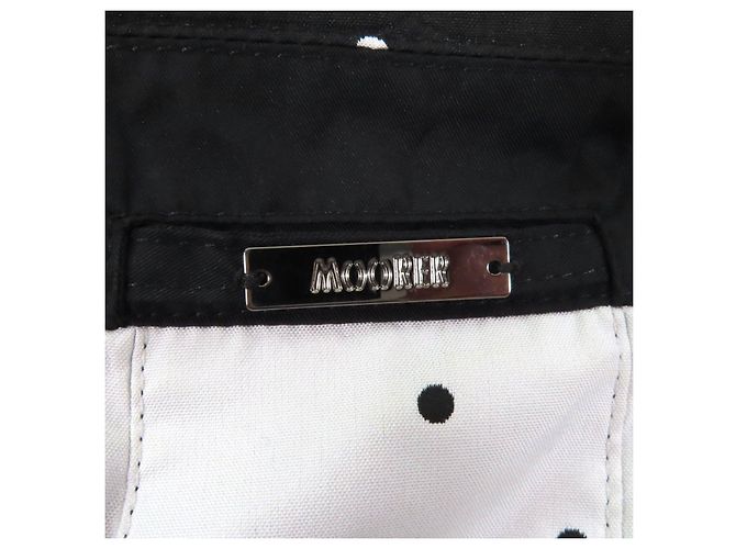 Autre Marque MooRER Dot Pattern Polyester Coat Black - view 7