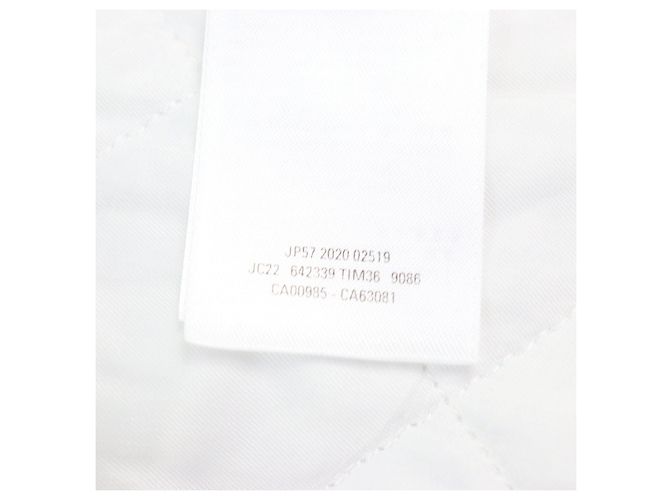 Everyday Camisa de flanela oversized acolchoada Balenciaga Branco Azul - vista 12