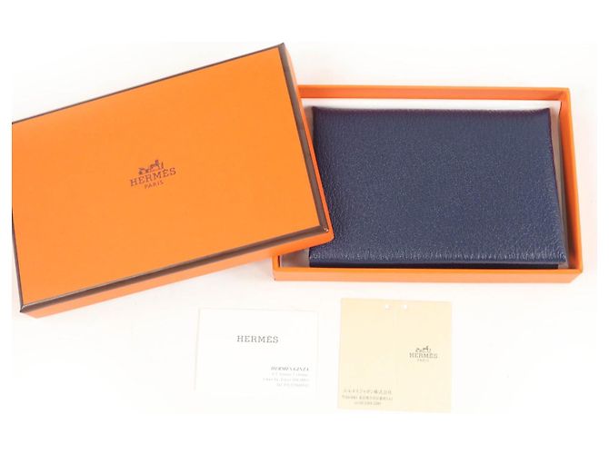Monedero Calvi duo de Hermès Azul - vista 3