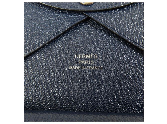 Monedero Calvi duo de Hermès Azul - vista 8