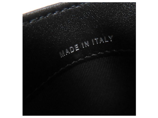 Timeless Tarjetero Chanel Matrasse COCO Mark de piel de cordero Negro - vista 9