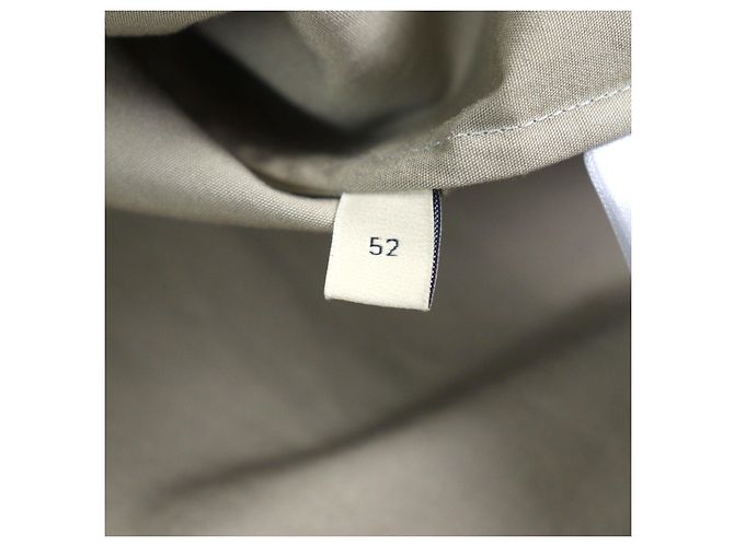 Camisa de algodón con logo bordado Gucci de manga larga Verde Caqui - vista 10