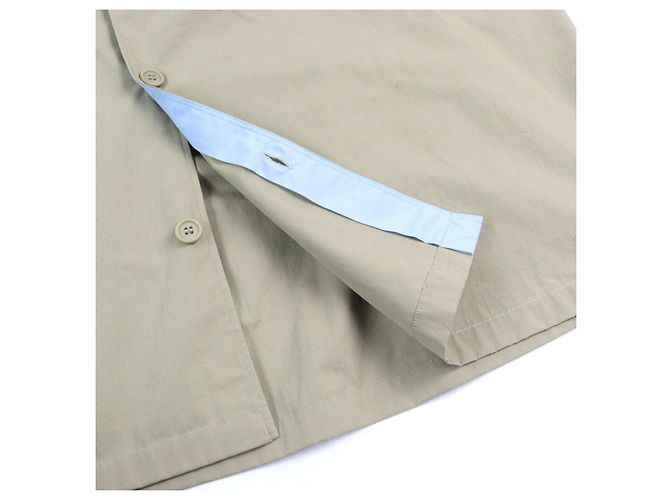 Camisa de algodón con logo bordado Gucci de manga larga Verde Caqui - vista 7