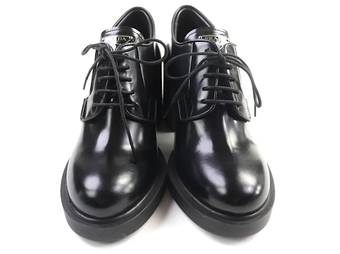 Prada Leder Slipper Schwarz - Ansicht 4