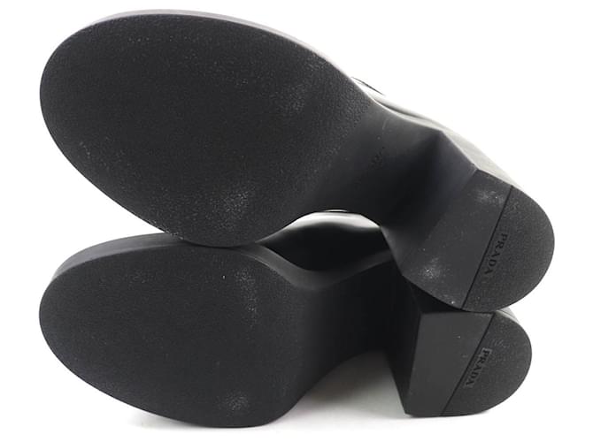 Prada Leder Slipper Schwarz - Ansicht 7