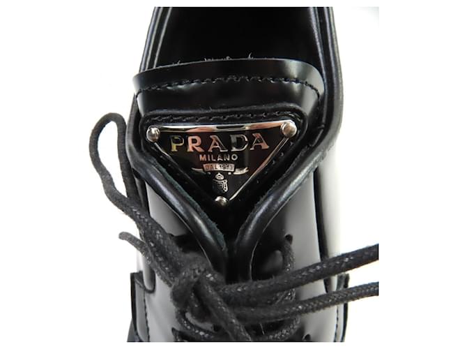 Prada Leder Slipper Schwarz - Ansicht 9