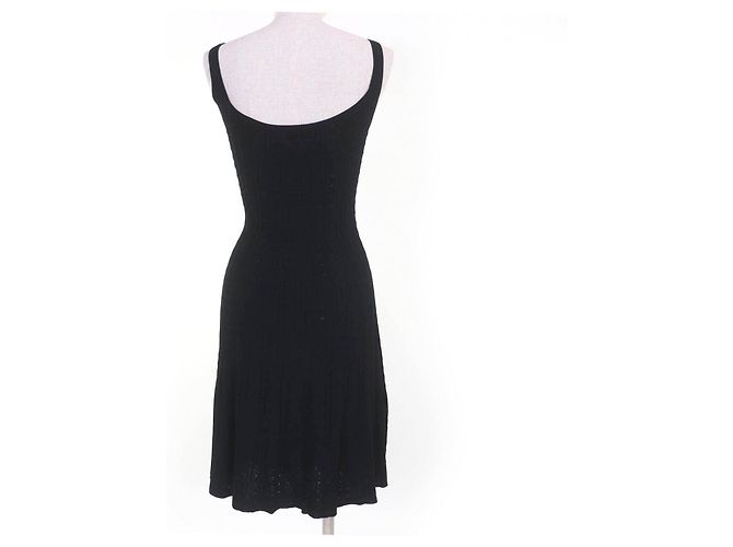 Prada Strickkleid aus Rayon Schwarz - Ansicht 3